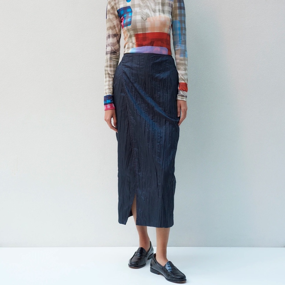 Lorod Wrinkle Wrap Skirt NWT size small